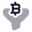 Bitcoinfilter icon with bulk rounded style