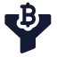 Bitcoinfilter icon with solid standard style