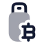 Bitcoinflashdisk icon with bulk rounded style