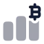 Bitcoingraph icon with bulk rounded style