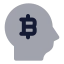 Bitcoinmind icon with bulk rounded style