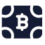 Bitcoinmoney icon with solid standard style