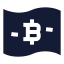 Bitcoinmoney icon with solid sharp style