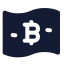 Bitcoinmoney icon with solid standard style