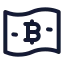 Bitcoinmoney icon with stroke standard style