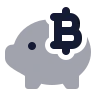 Bitcoin Piggy Bank icon preview