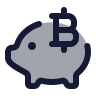 Bitcoin Piggy Bank icon preview