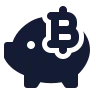 Bitcoin Piggy Bank icon preview