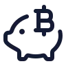 Bitcoin Piggy Bank icon preview