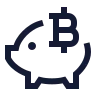 Bitcoin Piggy Bank icon preview