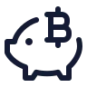 Bitcoin Piggy Bank icon preview