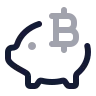 Bitcoin Piggy Bank icon preview