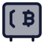 Bitcoinsafe icon with duotone standard style