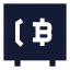 Bitcoinsafe icon with solid sharp style