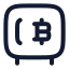 Bitcoinsafe icon with stroke rounded style