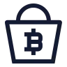 Bitcoin Shopping icon preview