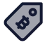 Bitcointag icon with duotone standard style
