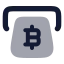 Bitcoinwithdraw icon with bulk rounded style