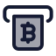 Bitcoinwithdraw icon with duotone standard style