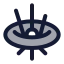 Blackhole icon with duotone standard style