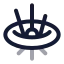 Blackhole icon with twotone rounded style