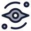 Blackhole icon with duotone standard style