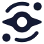 Blackhole icon with solid standard style