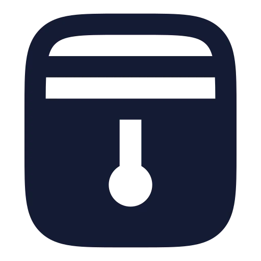 Blinds Icon in Solid Rounded style