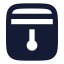 Blinds icon with solid rounded style