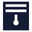Blinds icon with solid sharp style