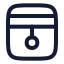 Blinds icon with stroke rounded style