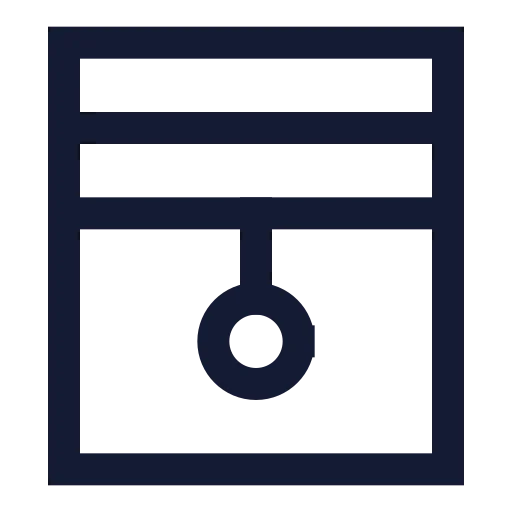 Blinds Icon in Stroke Sharp style