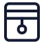 Blinds icon with stroke standard style