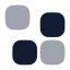 Blockgame icon with bulk rounded style