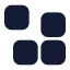Blockgame icon with solid standard style