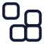 Blockgame icon with stroke standard style