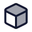 Blockchain icon with duotone rounded style