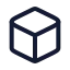 Blockchain icon with stroke rounded style