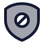 Blocked icon with duotone standard style