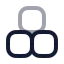 Blocks icon with twotone rounded style