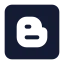 Blogger icon with solid standard style