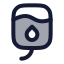 Bloodbag icon with duotone rounded style