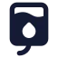 Bloodbag icon with solid standard style