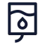 Bloodbag icon with stroke sharp style