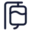 Bloodbottle icon with stroke standard style