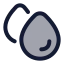 Blood icon with duotone rounded style
