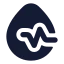 Bloodpressure icon with solid rounded style