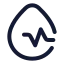 Bloodpressure icon with stroke rounded style
