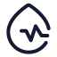 Bloodpressure icon with stroke standard style