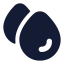 Blood icon with solid rounded style